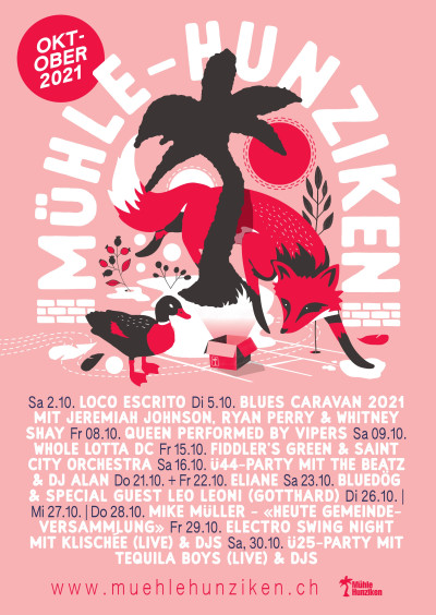 Poster &middot; Bluedög / Special Guest: Leo Leoni &middot; Mühle Hunziken