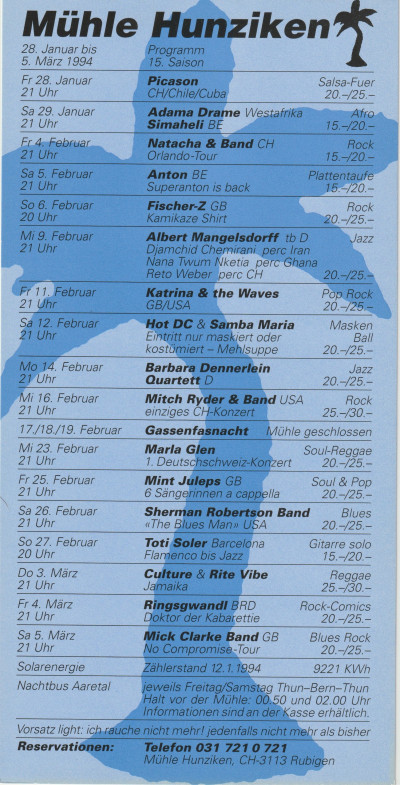 Poster &middot; Barbara Dennerlein &middot; Mühle Hunziken